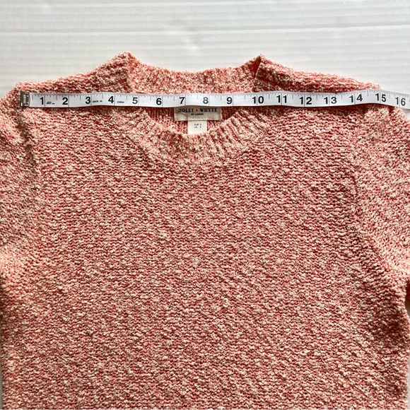 Holly & White By Lindex Pink Knit Short Sleeve Sweater Jumper Size Small - Picture 6 of 10